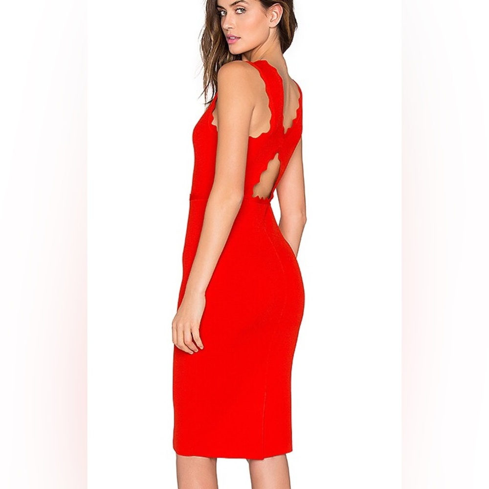 A.L.C. ALDRIDGE RED BODYCON DRESS SIZE XS